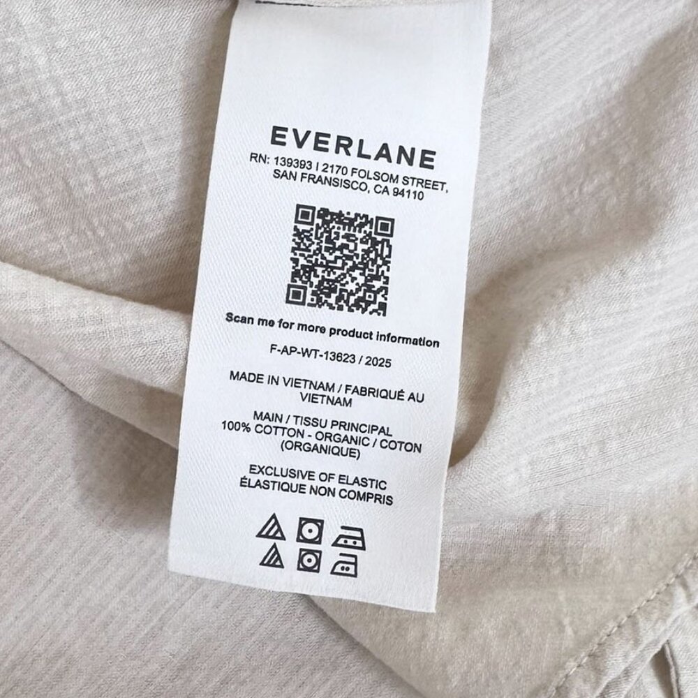 Everlane The Flowy Gauze Cami Birch Size 2 NWT - Picture 8 of 10